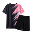thumbnail image 3 of KEXE Size 7 Boys Clothes Boys 2 Piece Summer Outfits Short Sleeve Tshirts And Elastic Waist Shorts（7-8 Years,Black), 3 of 3