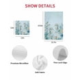 thumbnail image 7 of Coastal Seahorse Kitchen Dish Towels for Drying Dishes Set of 2, Summer Green Eucalyptus Leaves Coral Waffle Weave Microfiber Hand Tea Bathroom Towels Quick Dry & Absorbent Towel 15.7x23.6, 7 of 7