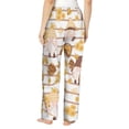thumbnail image 3 of Goofa Cute Bee Gnome Printed Soft Pajama Pants for Women, Wide Leg Comfy Casual Lounge Yoga Pants-, 3 of 9