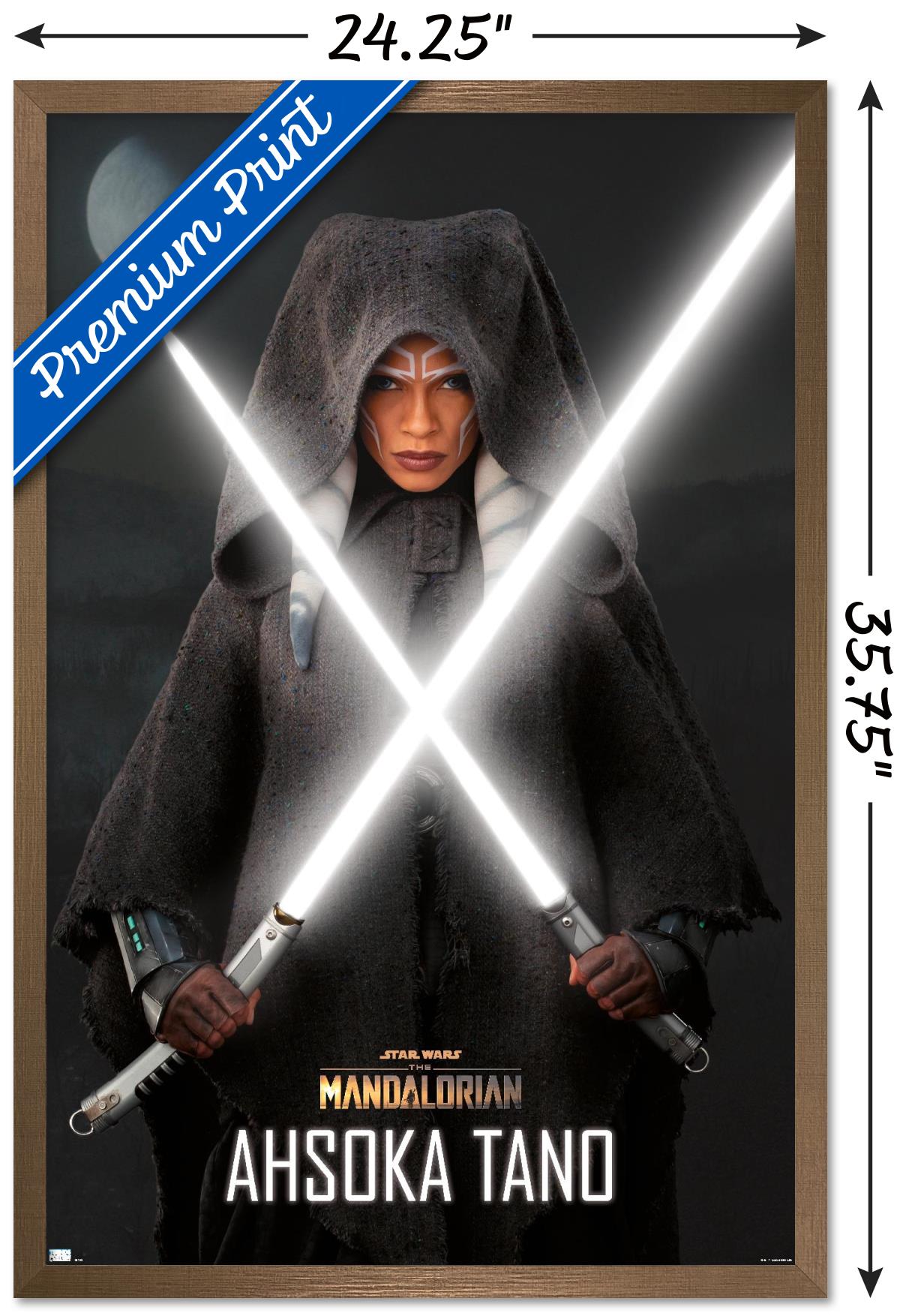 Star Wars The Mandalorian Season 2 - Ahsoka Lightsabers Wall Poster, 22.375" x 34", Framed - image 3 of 5