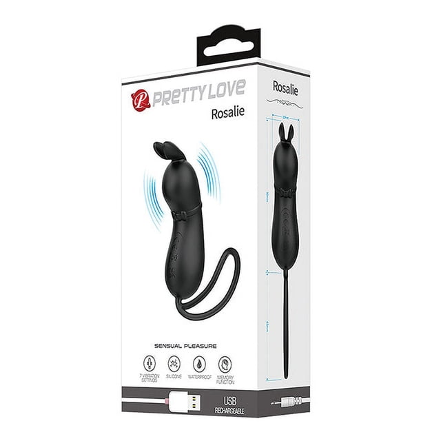 Pretty Love Rosalie Clit Tethered Stimulation - Noir
