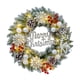 thumbnail image 1 of Corona navideña para puerta, decoración navideña, corona navideña con hojas brillantes, corona festiva para colgar en la puerta, para porche, 40 centímetros, 1 of 8