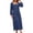 Navy, variant on Luivaraty Long Sleeve Dress for Women Round Neck Maxi Dresses