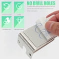 thumbnail image 2 of Shisuyan Storage Rack Silver Wall Mounted 2Pcs 7.9X1.6X1.1in, 2 of 8