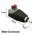 thumbnail image 1 of Speaker Wire A/V Cable To Audio Male Female for Rca Connector Adapter Press Male Connector, 1 of 10