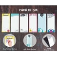 thumbnail image 5 of Inkdotpot Pack of 6 Funny Magnetic Dry Erase List For Fridge, Wipe Clean w/ NoStain, Quick Notes Shopping & Grocery List Whiteboard for Fridge, 8.75" x 3.8"(Cute Monster Print), 5 of 6