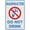Warning Sign 3, variant on Metal Sign Brush Your Teeth 8"x12", Wall Art Decor Public Vintage Retro Aluminum Metal Sign Plaque, Indoor Outdoor Use for Home Business Bathroom Restroom