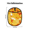thumbnail image 3 of Pofeuu Autumn Maple Leaves Print Silicone Pot Mat Mitten With Hanging Loop Heat Resistant Oven Mitts Non-Slip Bbq Baking Smoking Potholders, 3 of 7