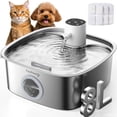 thumbnail image 1 of Fuente de agua para perros FEELNEEDY 8 L de acero inoxidable sin cable, 1 of 9