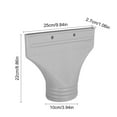 thumbnail image 3 of Window Vent Connector with 4 Locking Latches Plastic Ventilation Adapter for Dryer Hose & Air Conditioning Systems, 3 of 9