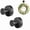 black, variant on Suction Cup Wreath Hanger for Glass Doors – Heavy Duty 22 lbs Capacity, No-Drill Damage-Free Hook for Christmas Decor, Rustproof Gold Finish (2-Pack)