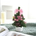 thumbnail image 6 of Japceit Mini Christmas Tree Set, Desktop Artificial Tree with Wreath Decor, Small Holiday Display for Indoor Home, Office, Tabletop Seasonal Decoration, 6 of 6