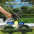 thumbnail image 5 of 20V Hedge Trimmer with 2 x 2.0Ah Batteries & Charger - 2-in-1 Electric Hedge Trimmer, Grass Shears and Hedge Trimmers, Battery Powered, for Yard, Garden, 5 of 9