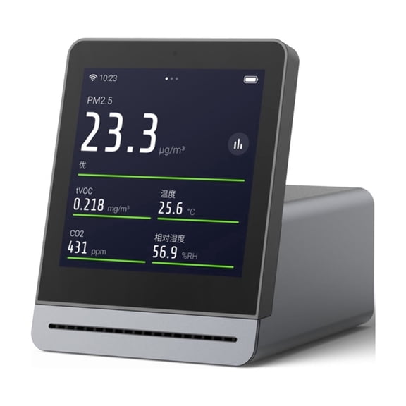 QP Pro Award-Winning 5-in-1 Indoor Air Quality Monitor with WiFi HD Display