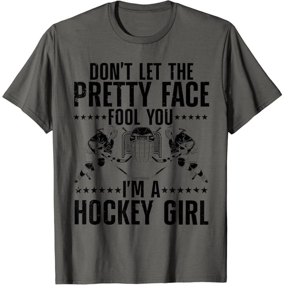 Cool Ice Hockey For Women Girls Hockey Player Sports Lovers T-Shirt Unisex Full Size S-5XL
