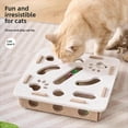 thumbnail image 4 of Juguete Rompecabezas para Gatos, Caja de Fieltro, Juguete de Ejercicio con Pelota para Gatos, Entretenimiento Deportivo para Interiores, Juguetes para Gatos de Interior B, 4 of 5