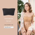 thumbnail image 5 of Clearance!Women‘s Strapless Seamless Bra Plus Size Bandeau Bra Ladies Padded Stretchy Chest Wrap Removable Padding Bralette, 5 of 5