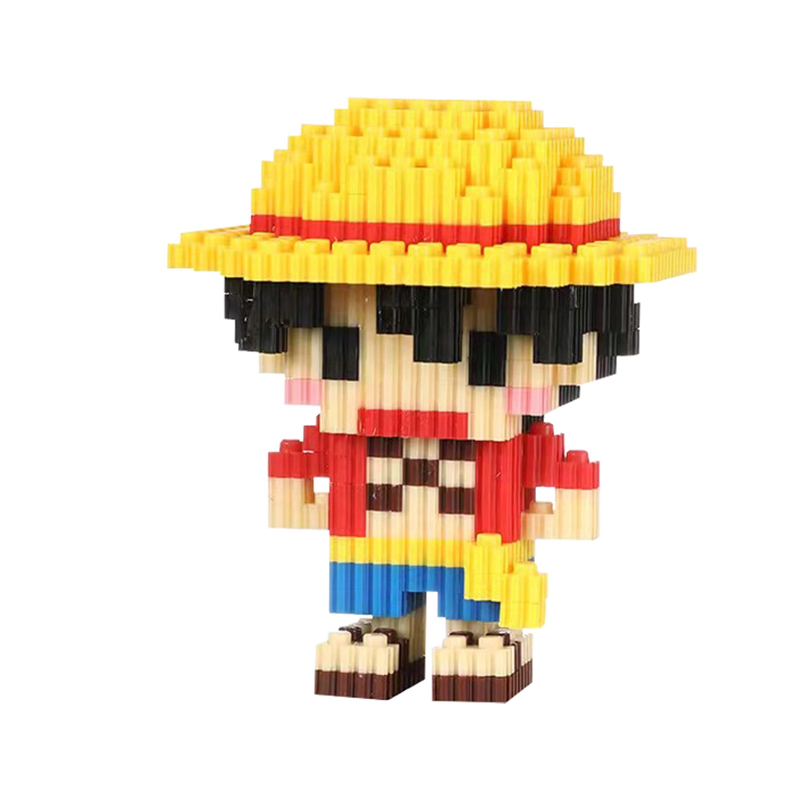 Bloques de construcción de anime, juego de 4 piezas, modelo de micro ladrillos, kit