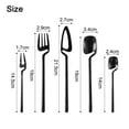 thumbnail image 2 of Premium Hanging Spoon Fork Cutlery Set 5Pcs Flatware for Stylish Dining, 2 of 12