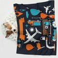thumbnail image 6 of Pofeuu Creative Transport Print Puppy Blanket,Dog Blankets,Pet Blanket Cozy Cat Blankets for Indoor Cats, Fuzzy Pet Blanket for Kitten Doggy Dog Blankets-Medium, 6 of 8