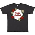 thumbnail image 3 of Inktastic Feliz Navidad Poinsettia T-Shirt, 3 of 5