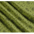 thumbnail image 3 of Soimoi Green Cotton Poplin Fabric Hardware Tools & Text Print Fabric by Yard 56 Inch Wide, 3 of 7