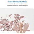 thumbnail image 5 of Vintage Cherry Blossoms Large Mouse Pads Rectangle Long Extended Big Stitched Edge Gaming Mousepad with Non-Slip Rubber Base for Desktop Laptop Keyboard 31.5 X 11.8 Inch, 5 of 6
