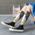 thumbnail image 5 of Masiiu Bluey Print Adult Crew socks, Comfortable Novelty Colorful Patterned, Breathable, Stylish Colorblock for Men Women, 5 of 6