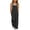 Black, variant on Girls Wide Leg Jumpsuit Kids Casual Sleeveless Romper Spaghetti Strap Overalls White 7-8Years