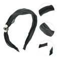 thumbnail image 3 of Unique Bargains 1 Pc Faux Pearls Headbands for Women Black, 3 of 6