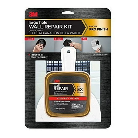 3M Large Hole Repair Ready to Use White Wall Patch 12 ounce oz.