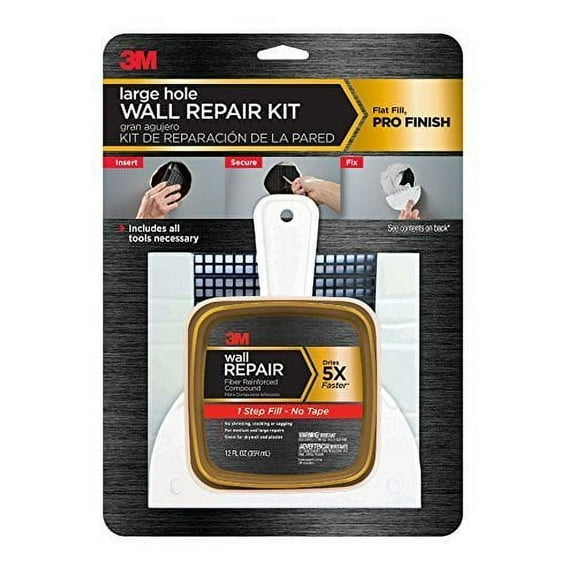 3M Large Hole Repair Ready to Use White Wall Patch 12 ounce oz.
