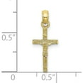 thumbnail image 3 of 10K Mini Crucifix Charm Yellow Gold Material Captivating Handcrafted Breathtaking Inspired by artistry and crafted with passion, 3 of 4