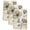 Tan, variant on Yellow Beige Flower Kitchen Towels Set of 3, Farmhouse Shabby Chic Wildflower Absorbent Dish Towels for Kitchen, Microfiber Hand Towel, Quick Drying Tea Towel for Cleaning Decorative Dishcloths