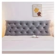 thumbnail image 3 of Headboard Pillow 1.2m - Natural Cotton Filled Reading Pillow, Backrest Cushion for Bed, Sofa - 3 Colors, Adjustable Comfort, 3 of 6