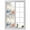 beige, variant on Blue Coastal Window Privacy Film, Summer Beach Starfish Weeping Eucalyptus Wooden Static Cling UV Sun Blocking Heat Control Window Tint Day and Night, Non-Adhesive One Way Privacy Cover 19.6''x39.3''