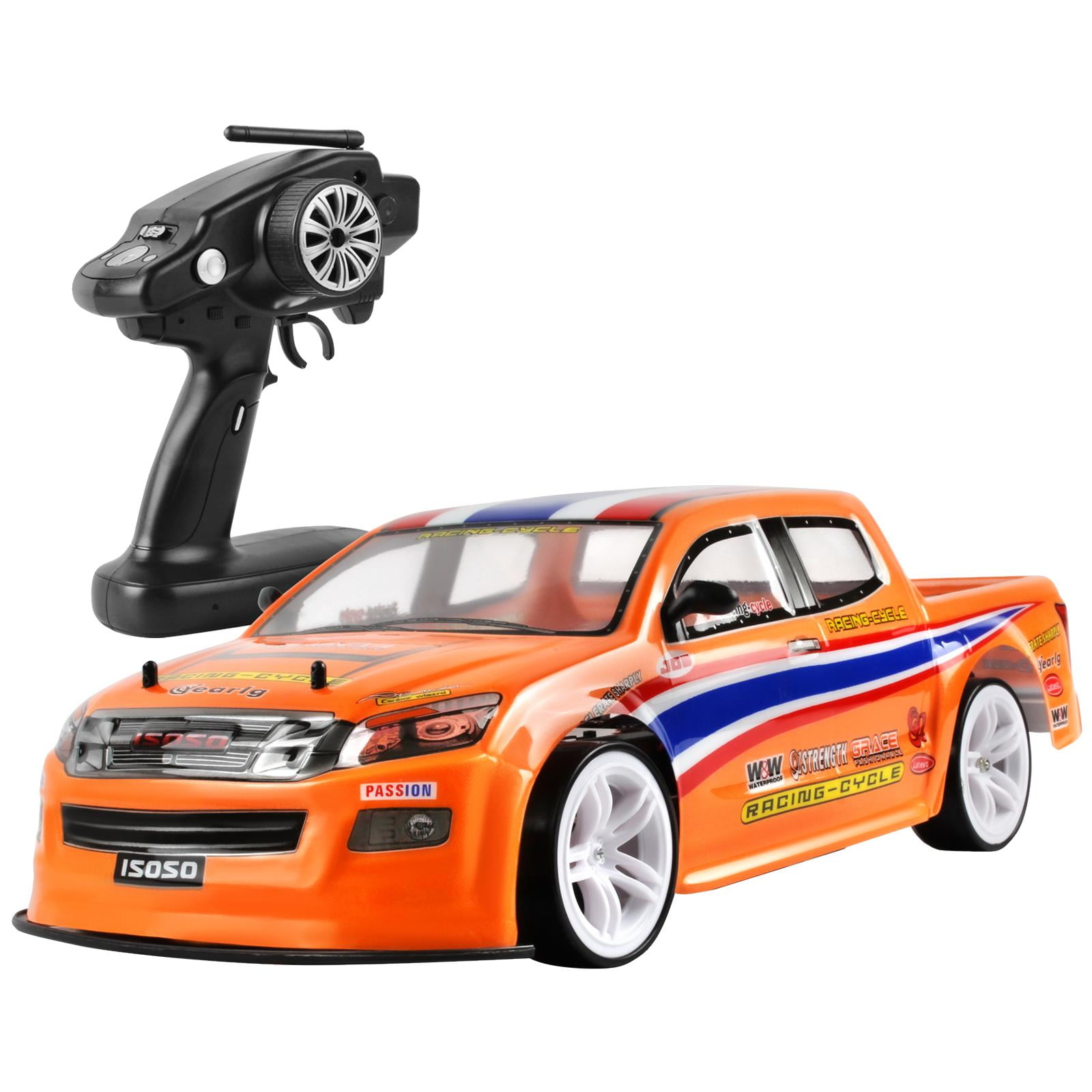 1 10 RC Car 4WD 2.4G Remote Control Car RC Drifting Car for Children Kids Orange Walmart