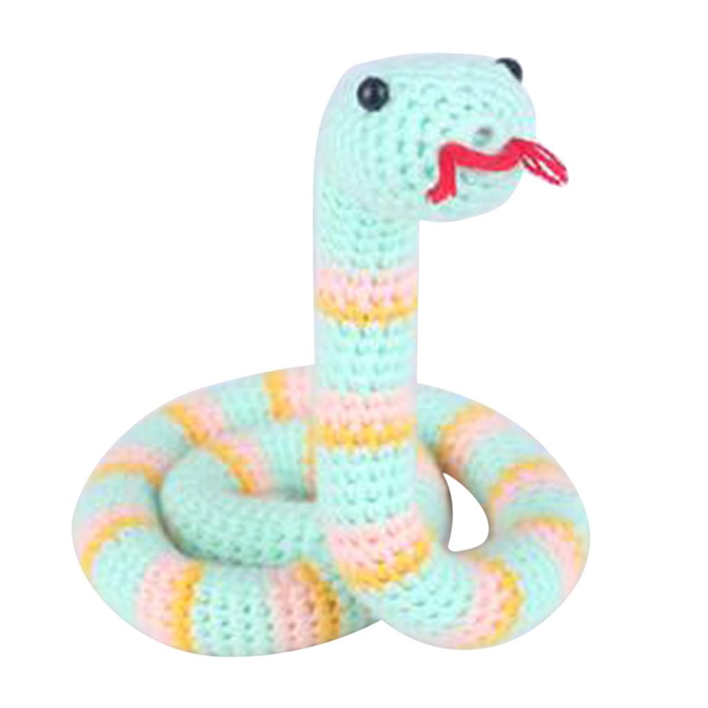 DIY Snake Crochet Kit for Beginners Kids Crocheted Knitting Stuffed Toys Kit Birthday Gift