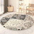 thumbnail image 5 of Alfombras redondas geométricas artísticas para sala de estar, dormitorio, alfombras para sala de estar, sofá, mesita de noche, alfombras de juego para niños, alfombra suave y esponjosa para silla, 5 of 5