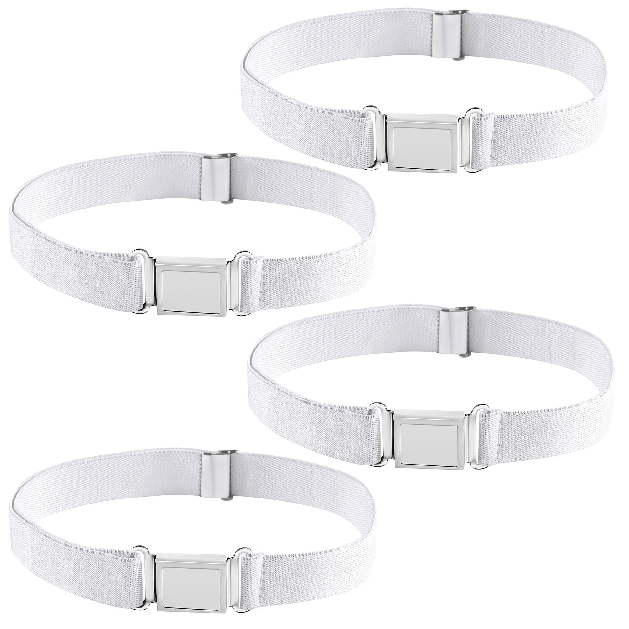 Buyless Fashion Kids Boys Toddler Adjustable Elastic Belt with Magnetic Buckle 4 Pack