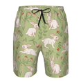 thumbnail image 3 of Fotbe Cute Rabbit And Flower Trajes de Baño Estampados para Hombre, Shorts de Verano de Secado Rápido, Ropa de Playa, Bañadores-Small, 3 of 6