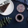thumbnail image 6 of FMSHPON Leopard Set of 8 Round Coaster for Drinks, Absorbent Ceramic Stone Coasters Cup Mat with Cork Base for Home Kitchen Room Coffee Table Bar Decor, 6 of 6