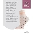 thumbnail image 7 of MeMoi Women's Sheer Polka Dot Ruffle Cuff Anklet Sock - Womens - Female, 9-11, Peach, 7 of 7