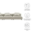 thumbnail image 2 of Modway Solace 3-Piece Modular Upholstered Fabric Sofa in Linen, 2 of 8