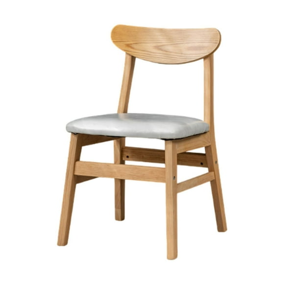 Shangren Wooden Seat Chair Kitchen Chairs with Slat Back for Coffee Shop Indoor Hotel White