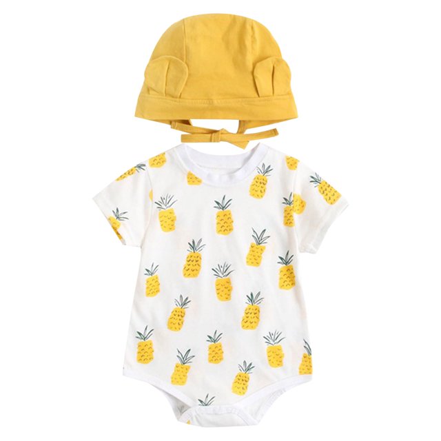 PEASKJP Solid Baby Girl Jumpsuits Short Sleeve Button Romper Jumpsuit One-Piece Outfits Solid Color Clothes,White 3Y