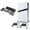 Black, variant on Vertical Wall Mount Stand with 2 Controller Holders for PlayStation 5 Pro/Slim - Storage Bracket Base-White