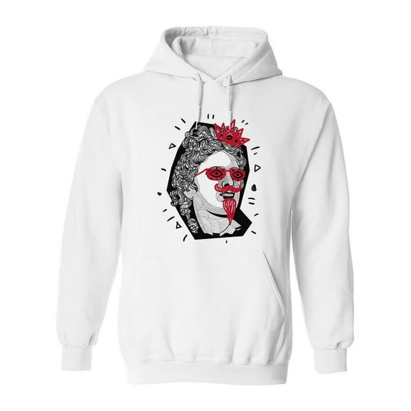 Hipster Modern Sculpture Hoodie Men -Image by Shutterstock, Male 3X-Large