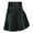 Green, variant on Men's Pants Kilt Mid Waist Pleated Skirts Scotland Style Plaid Tradition Men Pants Relaxed Fit