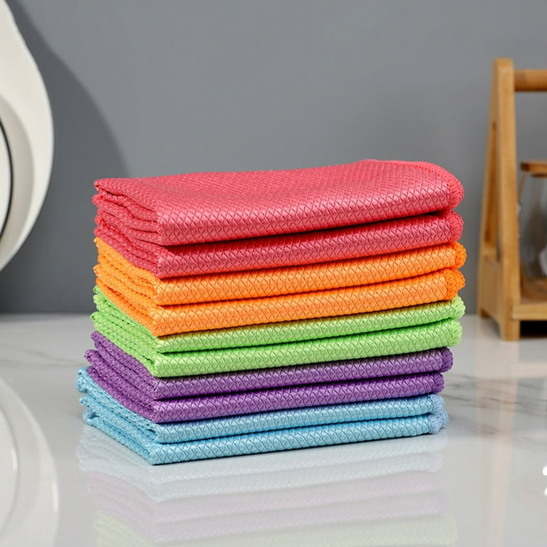 3PCS Random Color Dish Cloths For Towels And Microfiber Dishcloths